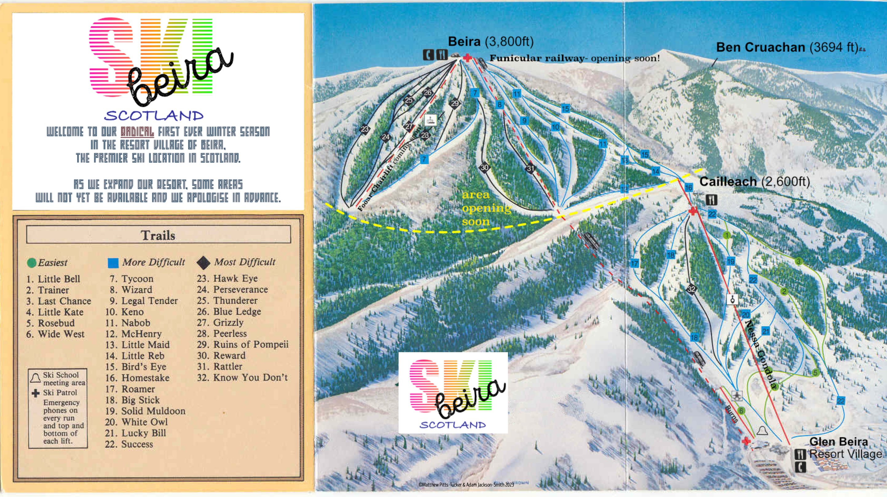 Ski Beira — Piste Map